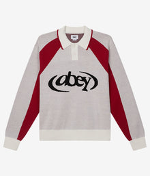  Obey Soccer Polo Sweater