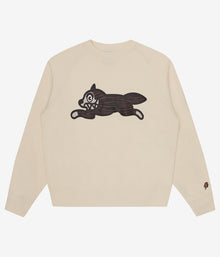  Ice Cream Woodgrain Running Dog Crewneck