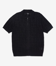  Huf Monogram Jacquard Zip Sweater