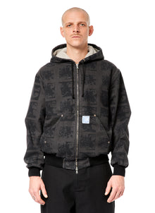  Rassvet Flowers Hooded Jacket Woven