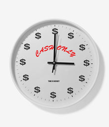  Cash Only Time Is Money Wall Clock