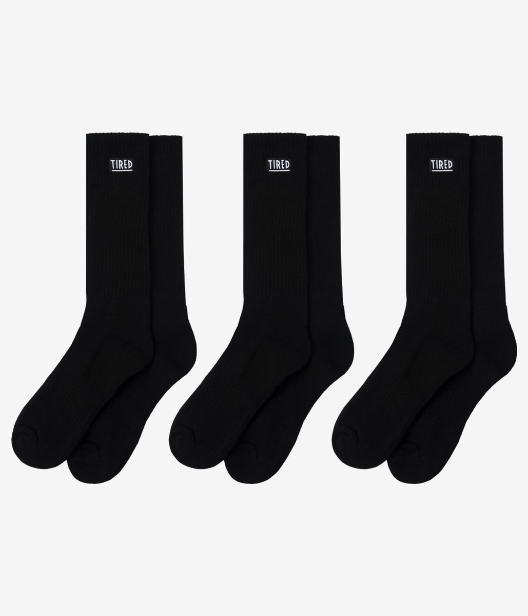 Tired OG Logo Crew Sock (3 Pack) – Ben-G